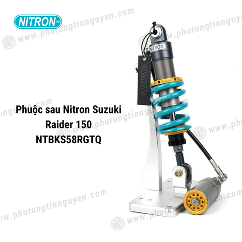  Phuộc Sau Nitron R3 Suzuki Raider 150 - Xanh NTBKS58RTGQN Nitron Japan 