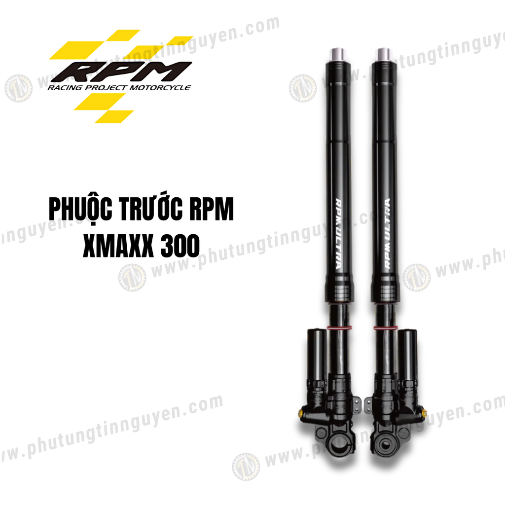 PHUỘC TRƯỚC RPM XMAXX 300 màu đen
