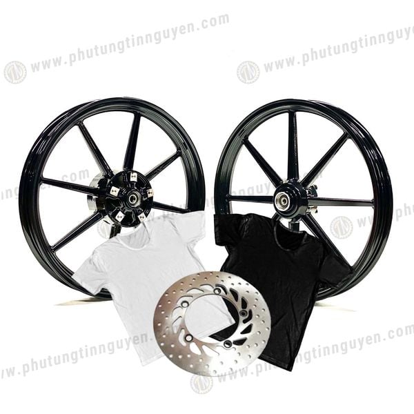  Mâm X1R 8 cây Vario, Click, AB150 bản 1.85 - 2.15 có 2 màu trắng - đen 