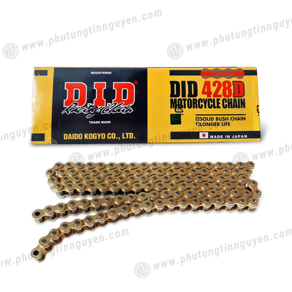  Sên Vàng DID 9 ly 428D - 130 Mắt - Made in Japan 