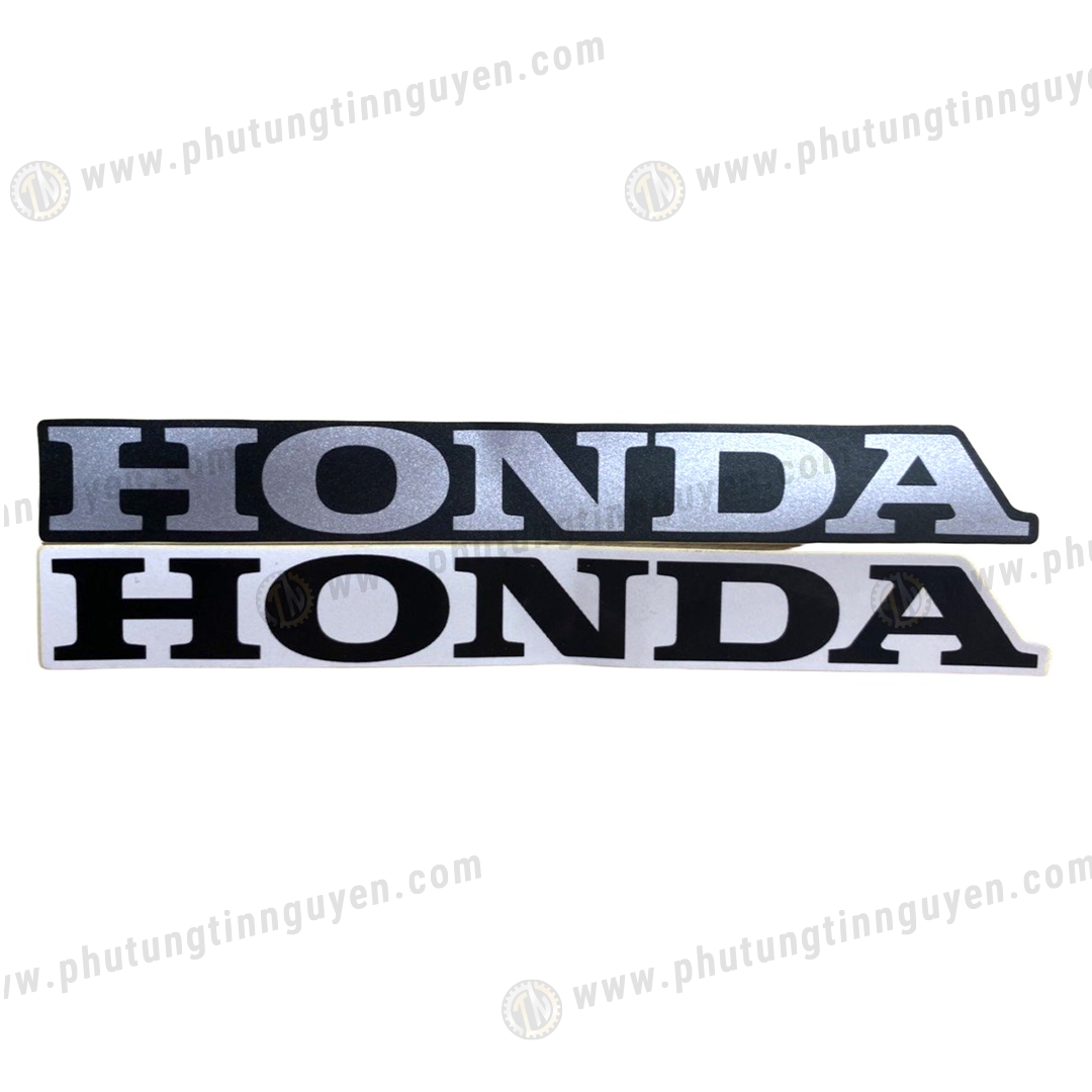 Tem chữ Honda 132mm màu đen và trắng chính hãng Honda