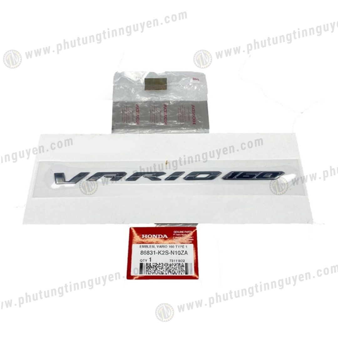 Tem chữ nổi VARIO 160 chính hãng Honda