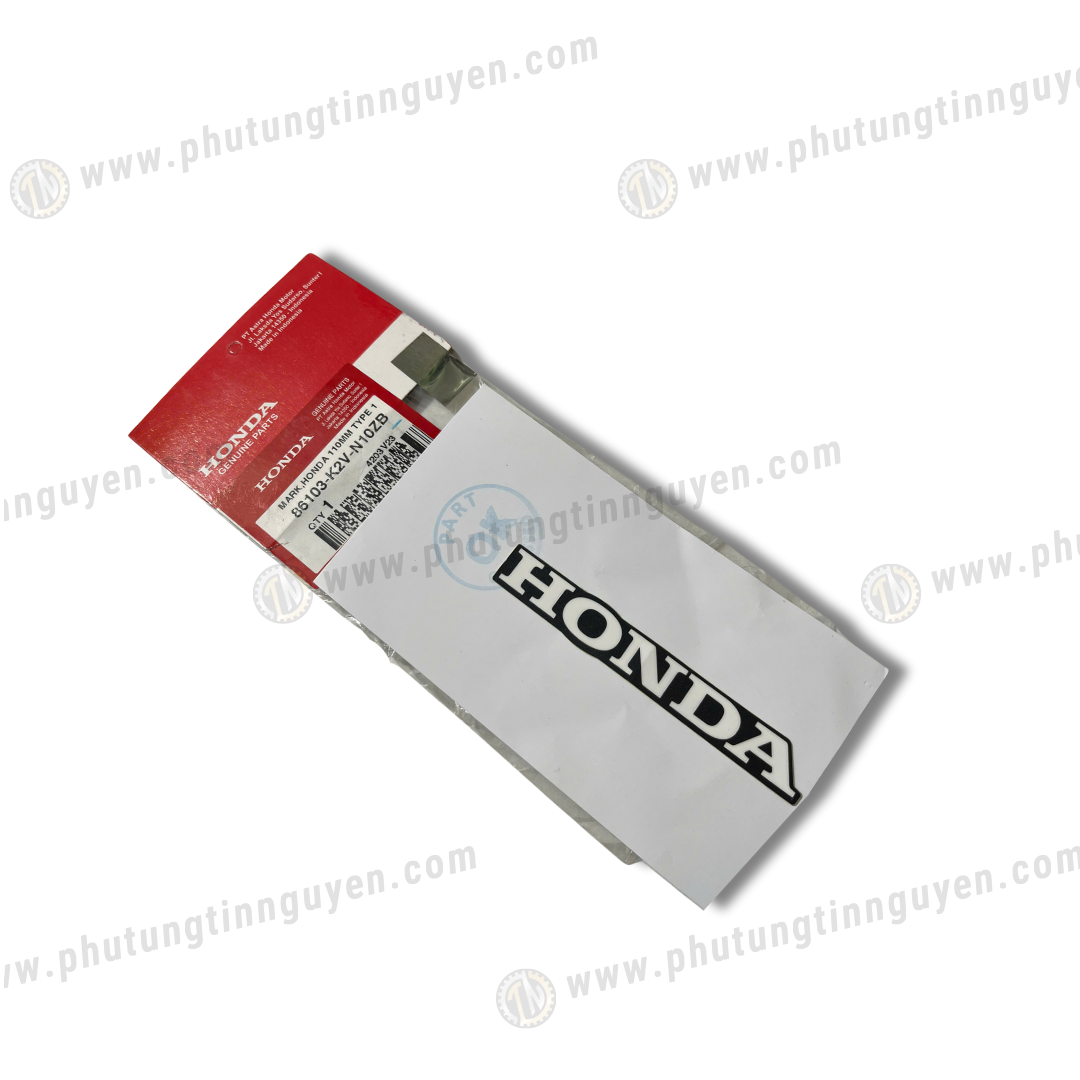  Tem giấy chữ Honda trắng 110mm dán dè biển số Vario Click hàng chính hãng Honda Mã: 86103-K2V-N10ZB 