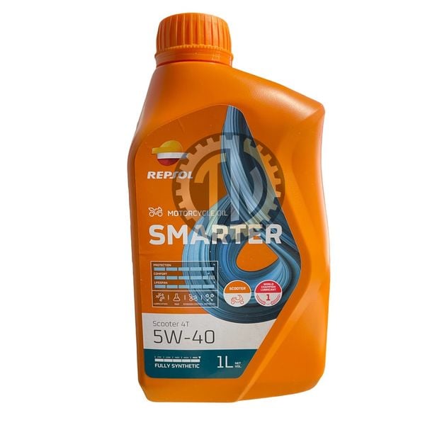  Nhớt xe ga Repsol Smarter Scooter 4T 5W40 hàng chính hãng 1L 