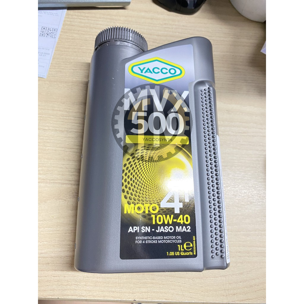 Nhớt xe số Yacco MVX 500 4T 10W40 1 Lit - LỌC NHỚT YA - SU