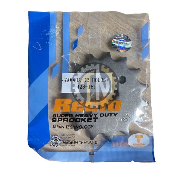  Nhông Recto Yamaha 15T 2 lỗ hàng chính hãng 