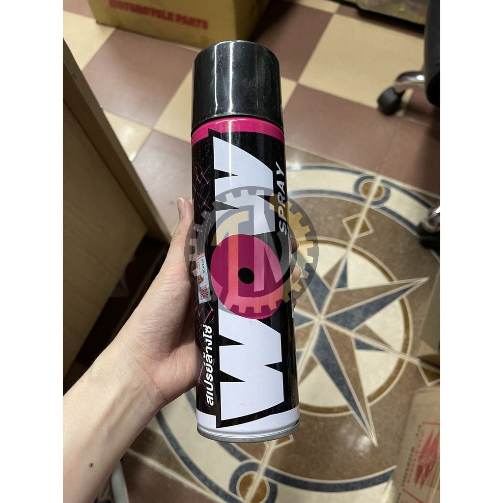Vệ sinh sên Wow 600ml (chai xịt rửa sên rửa sét chống sét cao cấp nhập khẩu Thái Lan LUBE71 ) TẶNG CHÀ SÊN