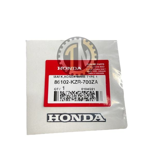  Tem giấy chữ Honda 60mm dán dè biển số Vario Click đời 2018 - nay hàng chính hãng Honda 