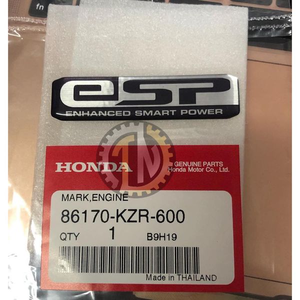  Tem nổi chữ ESP ĐEN chính hãng Honda nhập khẩu 