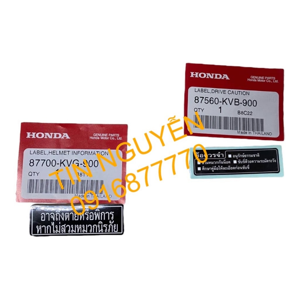  Tem thông số AB chính hãng 