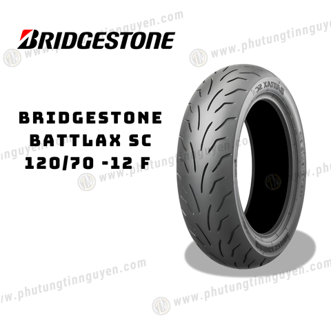  Vỏ xe BRIDGESTONE Battlax SC 120/70 -12 F Thai Lan 