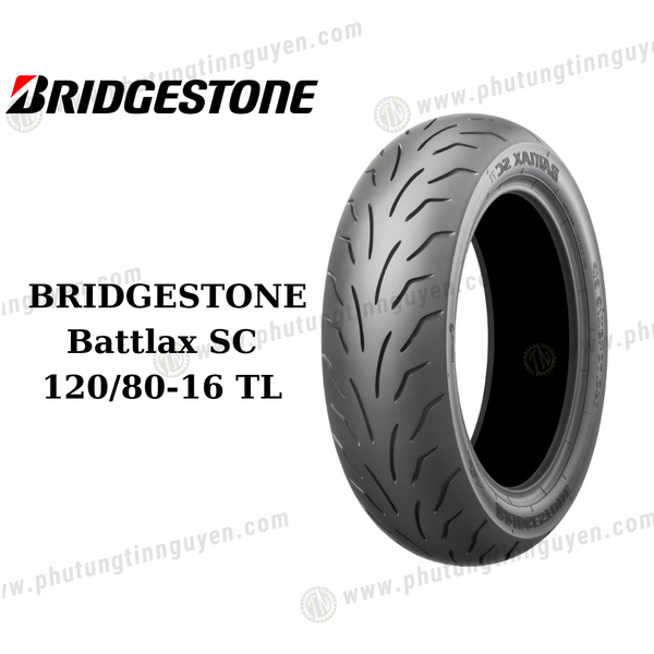  Vỏ xe BRIDGESTONE Battlax SC 120/80-16 TL 