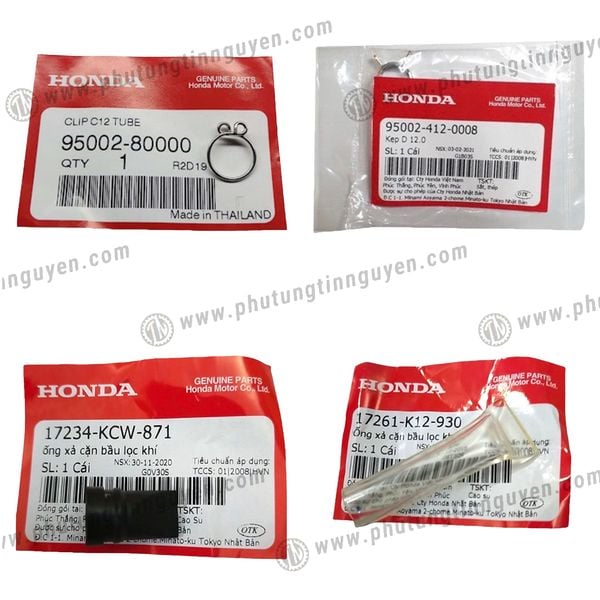  Ống xả cặn bầu lọc gió Honda hàng chính hãng 