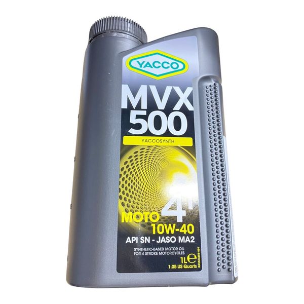  Nhớt xe số Yacco MVX 500 4T 10W40 1 Lit - LỌC NHỚT YA - SU 