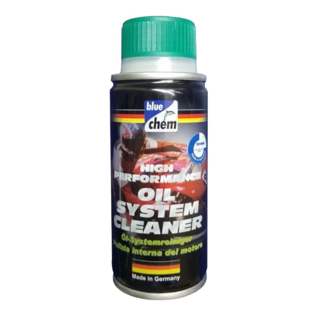Vệ sinh buồng nhớt trước khi thay nhớt Bluechem Oil System Cleaner 50ml (nắp xanh)