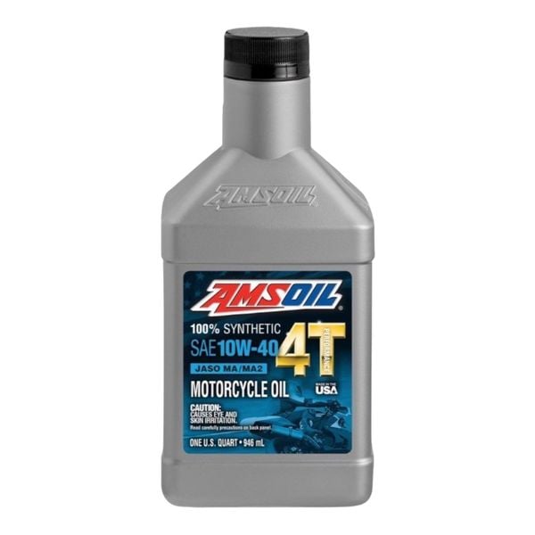  Nhớt xe số Amsoil 4T 10W40 (MC4) 946ml chính hãng 
