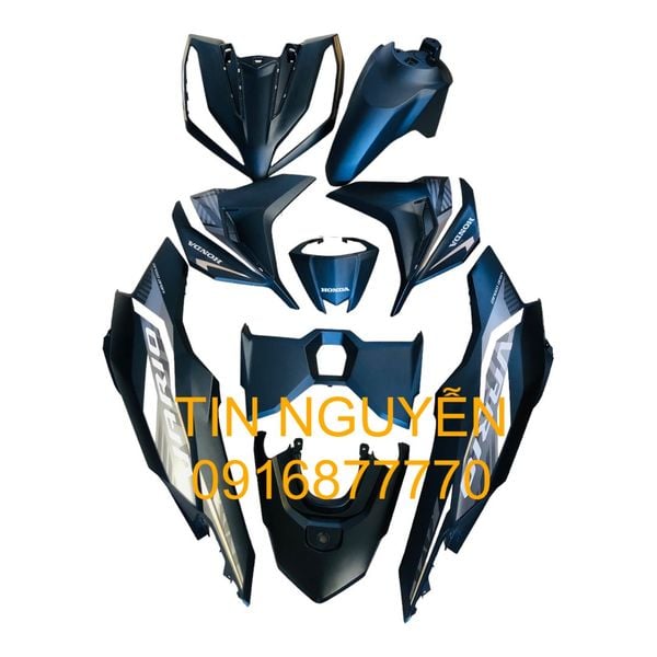  Dàn áo Vario 125 2023 màu xanh nhám 9 món luôn tem hàng chính hãng Honda 