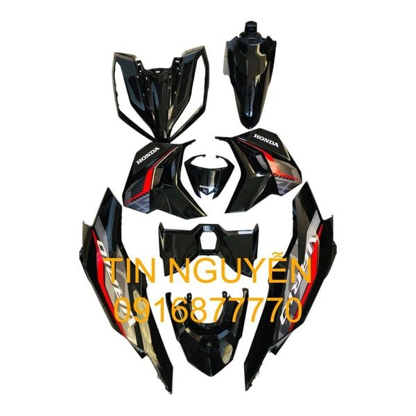  Dàn áo Vario 125 2023 màu đen bóng 9 món luôn tem hàng chính hãng Honda 