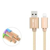 Cáp Lightning Zadez ZCC-126 dây dù 1m GOLD