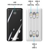 Sạc dự phòng Philips Polymer Battery Power Bank 30.000mAh