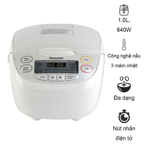  Nồi cơm điện tử Panasonic 1.8 lít SR-CL188WRA 