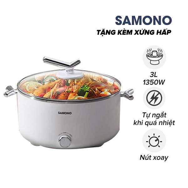  Nồi lẩu điện đa năng Samono SW-DG02 