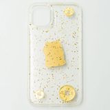 Ốp lưng iP11 nhựa dẻo đồng tièn nhũ kim tuyến - Mèo thần tài