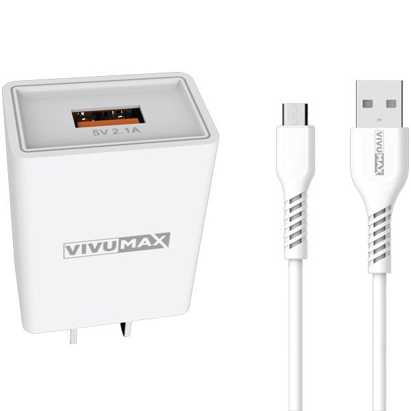 Bộ sạc nhanh 2.4A Micro VivuMax VM-AC.M2