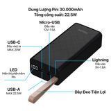 Sạc dự phòng Philips Fast charge Power Bank 30.000mAh