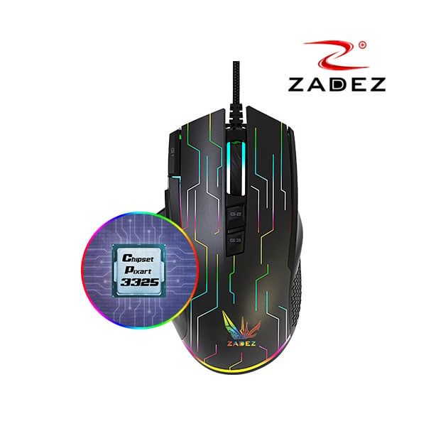  Chuột Gaming có dây ZADEZ GT-616M BLACK 