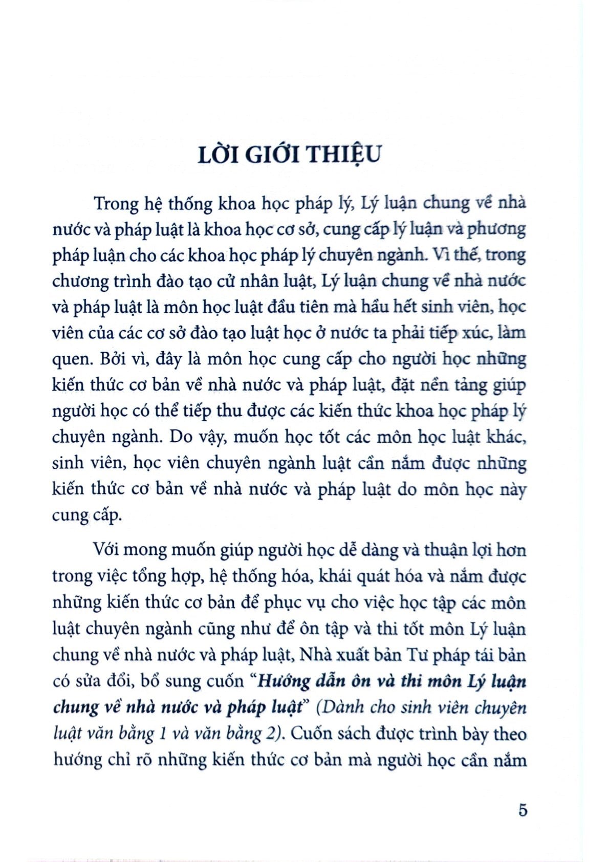 Hướng Dẫn Ôn Và Thi Môn Lý Luận Chung Về Nhà Nước Và Pháp Luật - PGS.TS. Nguyễn Thị Hồi