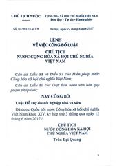 Luật Hỗ Trợ Doanh Nghiệp Nhỏ Và Vừa (Có Hiệu Lực Thi Hành Từ Ngày 01/01/2018) - Quốc Hội