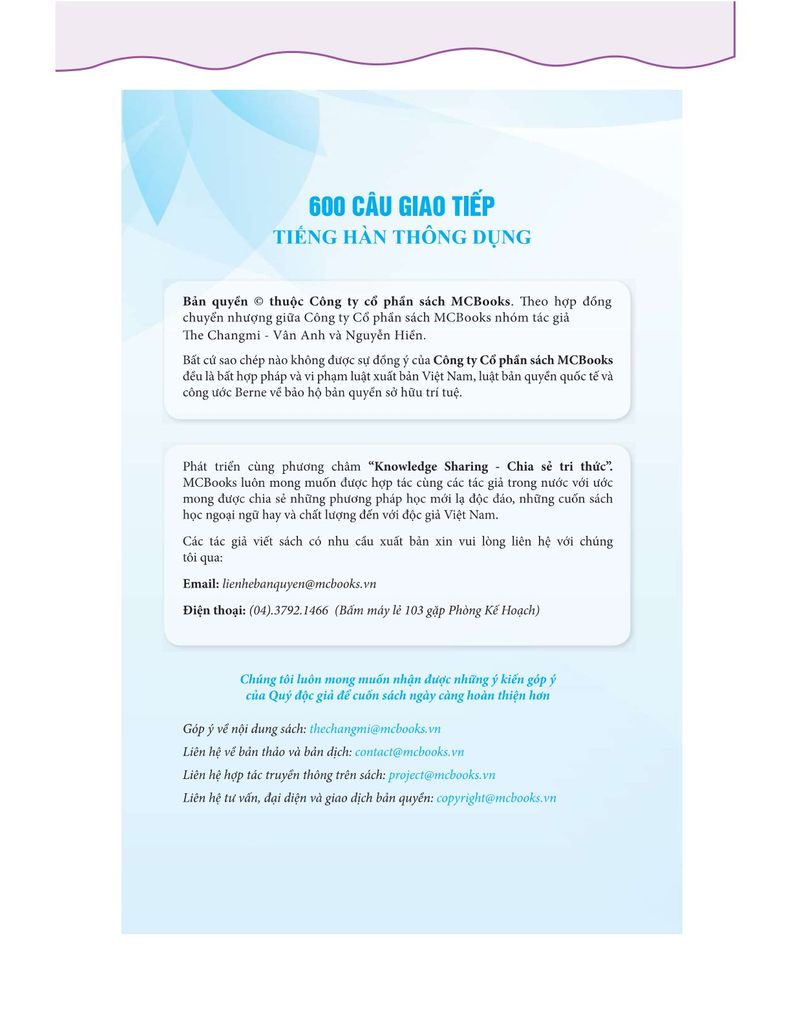 600 câu giao tiếp tiếng Hàn thông dụng