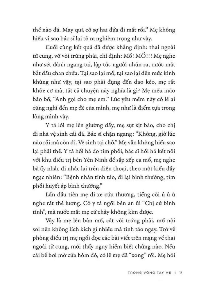 Trong vòng tay mẹ