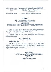 Luật Giáo Dục - Quốc hội