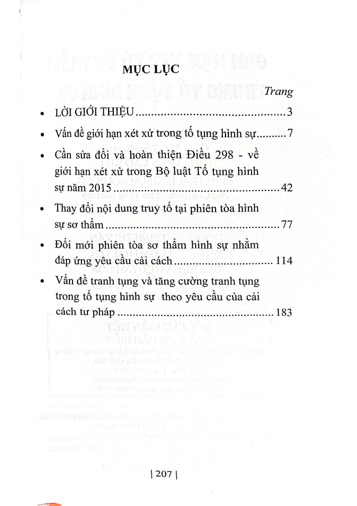 Giới Hạn Xét Xử Sơ Thẩm Trong Tố Tụng Hình Sự - PGS.TS Nguyễn Thái Phúc