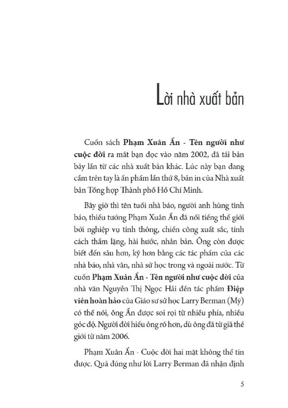 Phạm Xuân Ẩn Tên Người Như Cuộc Đời - Nguyễn Thị Ngọc Hải