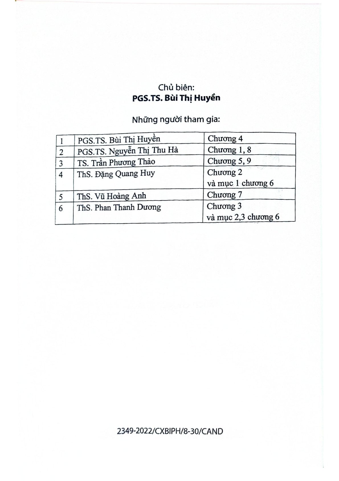 Hướng Dẫn Môn Học Luật Tố Tụng Dân Sự - PGS.TS. Bùi Thị Huyền