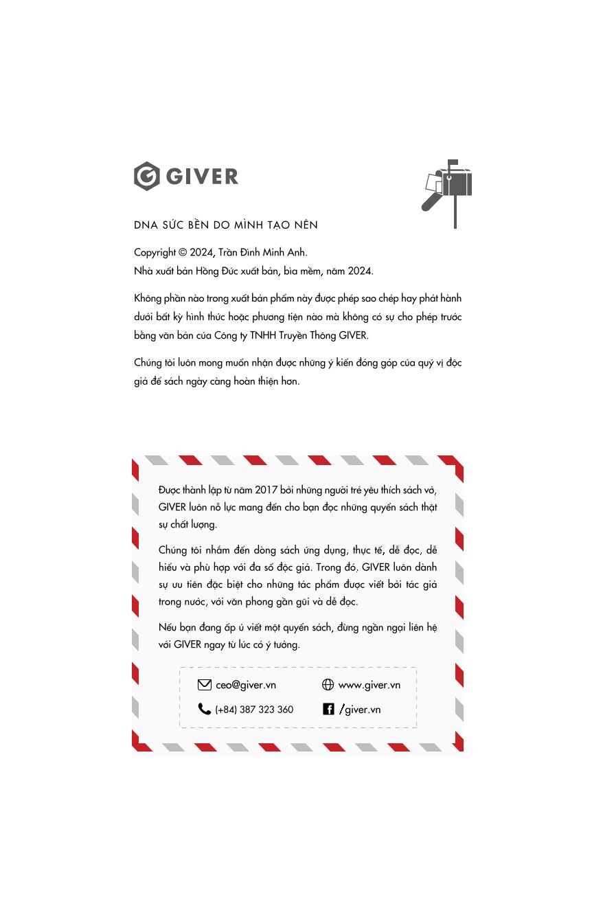 DNA Sức Bền Do Mình Tạo Nên - Trần Đình Minh Anh