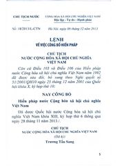 Hiến Pháp Nước Cộng Hòa Xã Hội Chủ Nghĩa Việt Nam (Các Bản Hiến Pháp Năm 2025-2015 - 1992 - 1980 - 1959 - 1946)