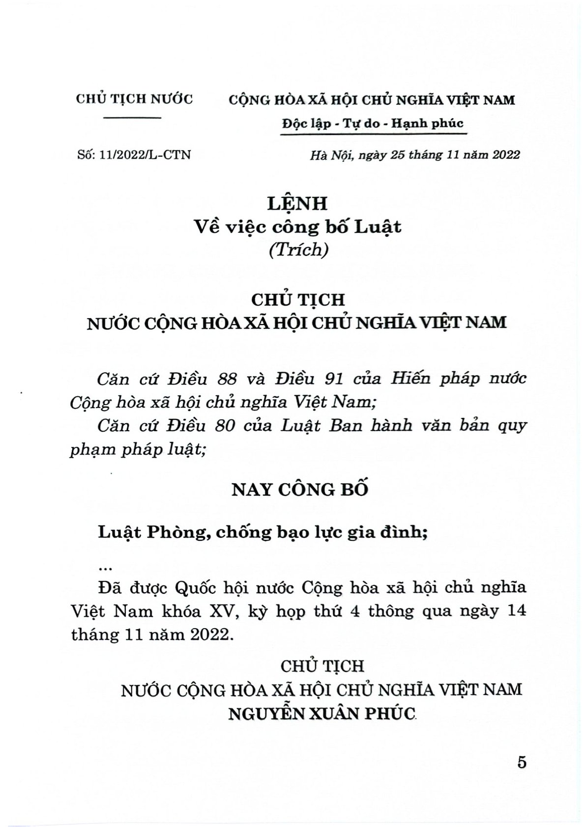 Luật Phòng, Chống Bạo Lực Gia Đình Năm 2022 - Quốc hội (Chính Trị QG) (XB 2024)