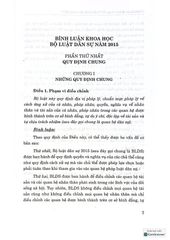 Bình Luận Khoa Học Bộ Luật Dân Sự - TS. Nguyễn Minh Tuấn (Chủ biên)