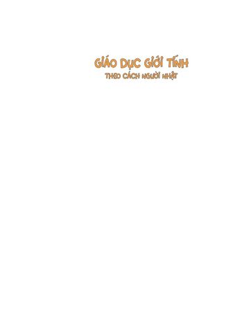  Giáo Dục Giới Tính Theo Cách Người Nhật - Yukihiro Murase, Mami Fukuchi 