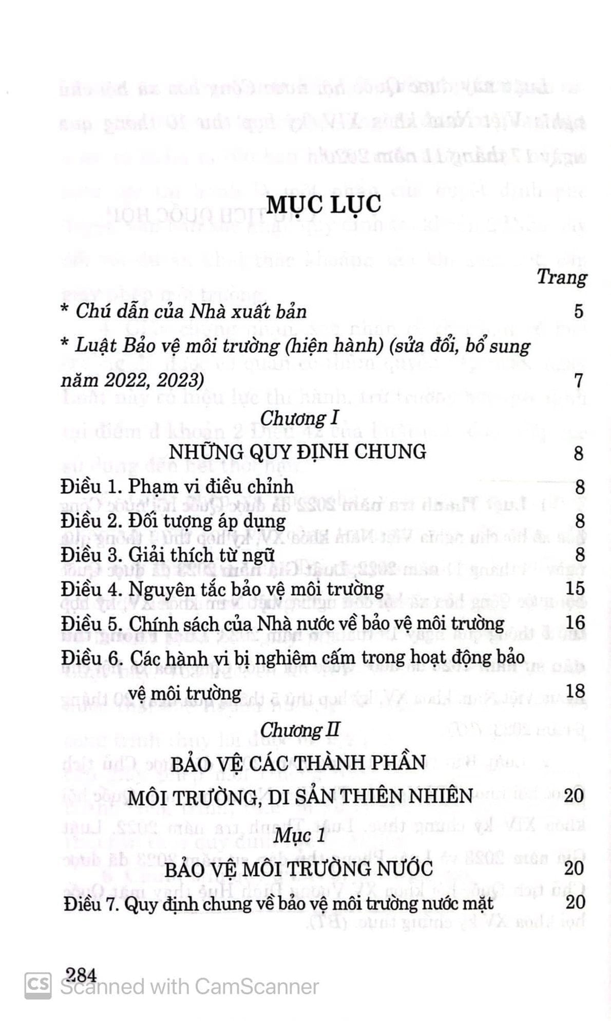 Luật Bảo Vệ Môi Trường (Hiện Hành) (Sửa Đổi, Bổ Sung Năm 2022, 2023) - Quốc hội (XB 2024)