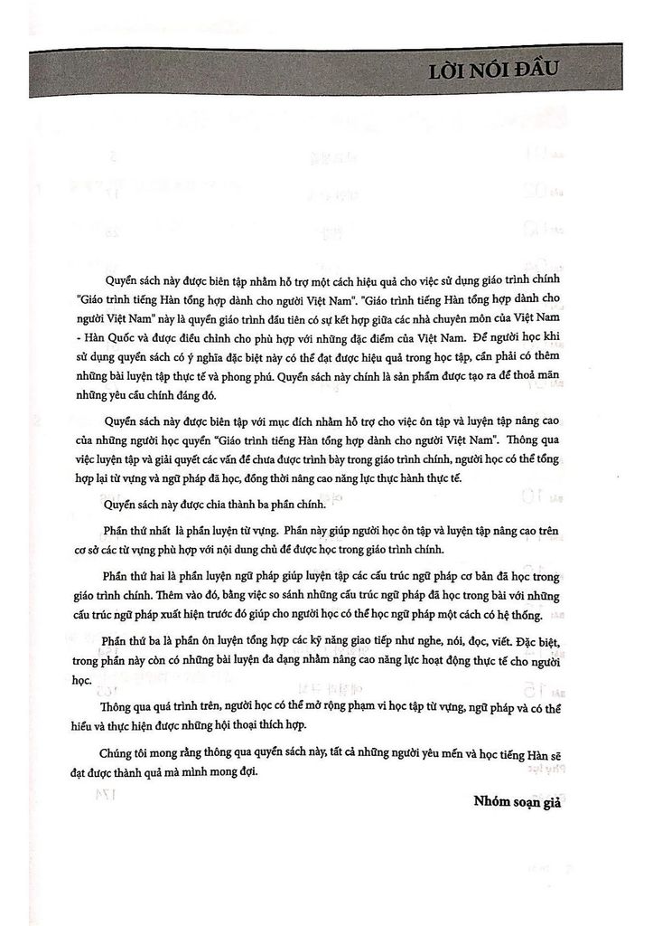 Tiếng Hàn tổng hợp dành cho người Việt Nam - Sách bài tập Trung cấp 3