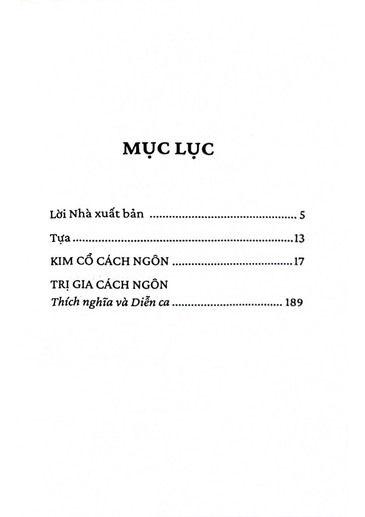 Kim Cổ Cách Ngôn - Ôn Như Lương Văn Can