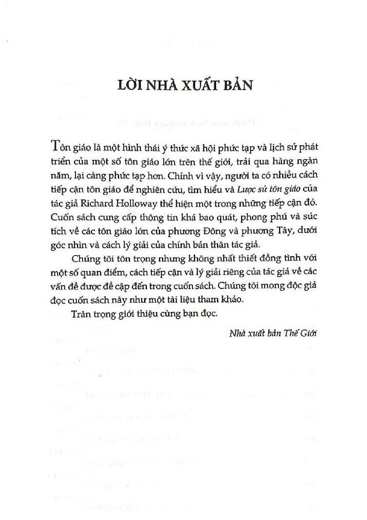 Lược Sử Tôn Giáo - Richard Holloway
