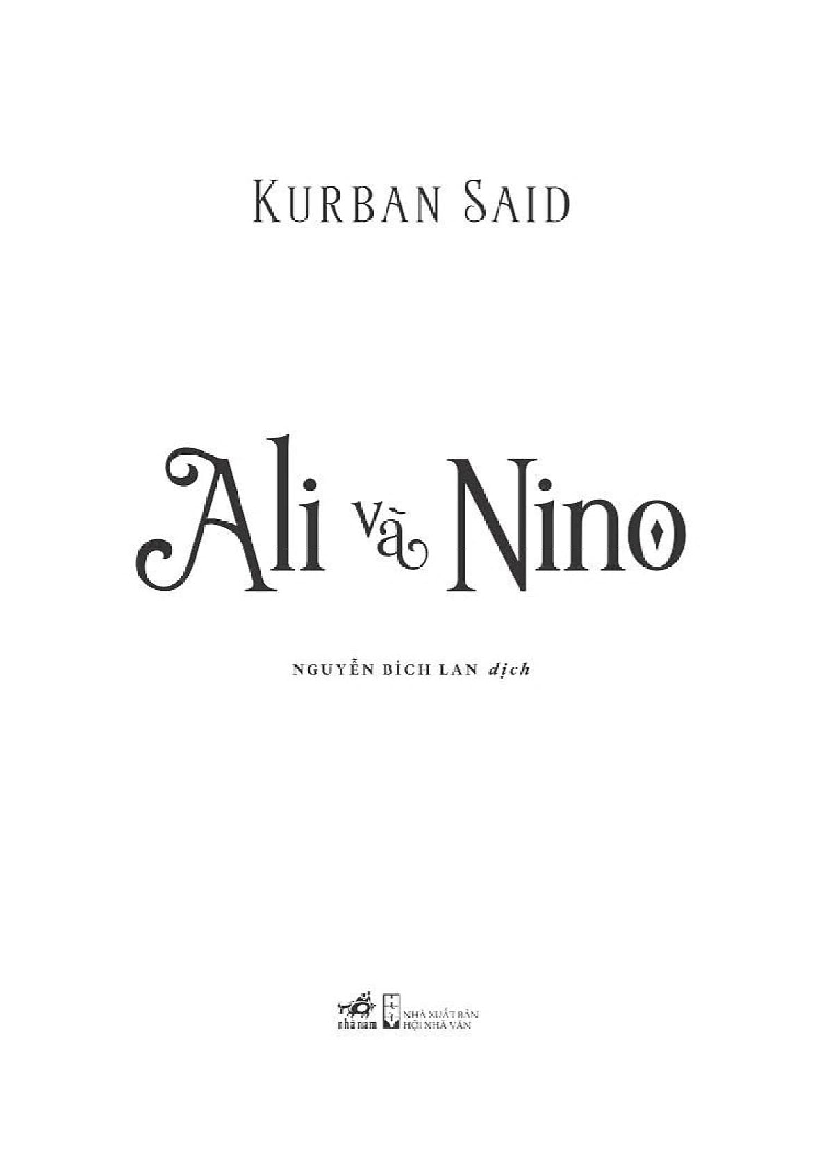 Ali và Nino - Kurban Said