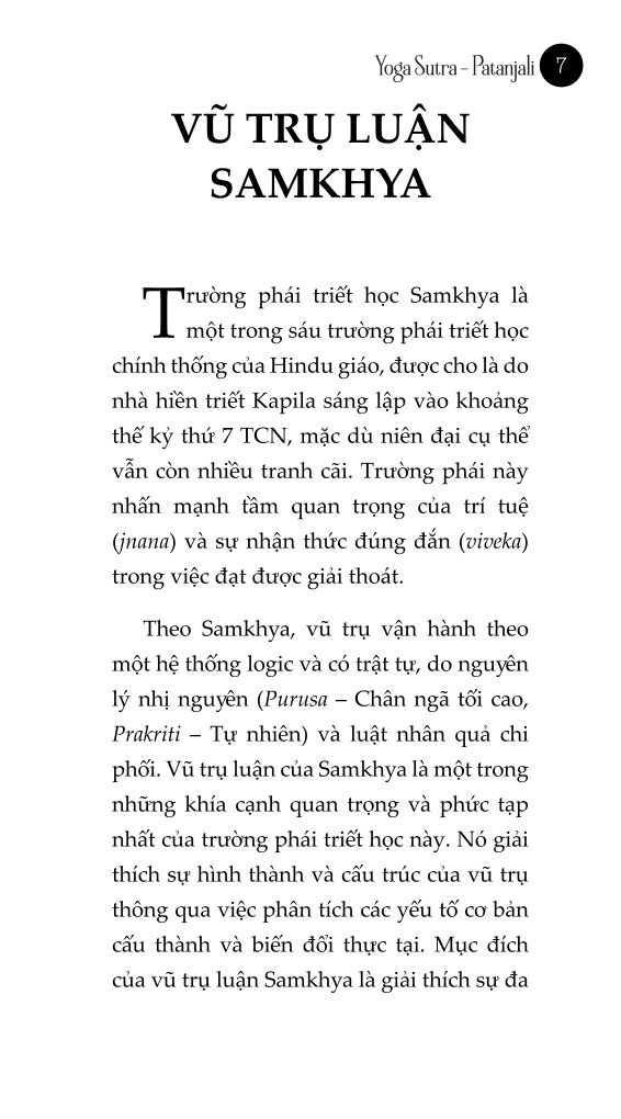 Yoga Sutra (Dịch Từ Tiếng Phạn) - Patanjali