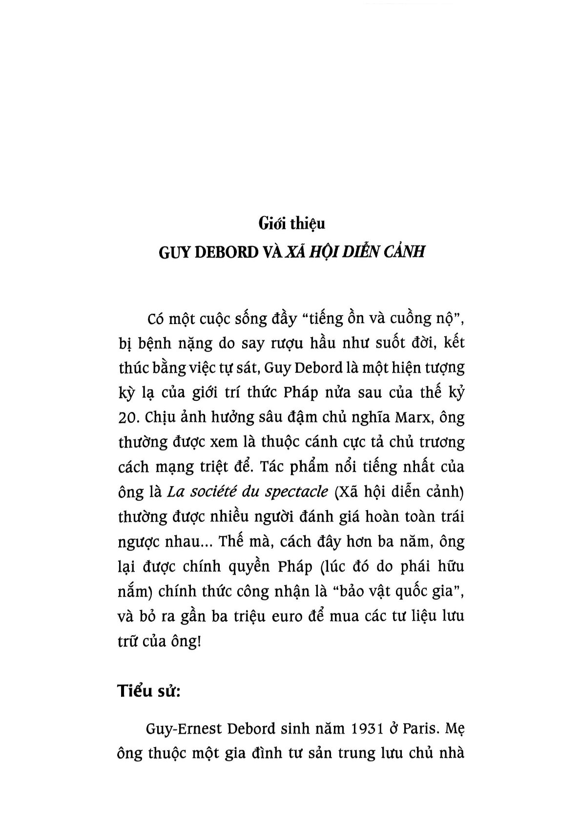 Xã Hội Diễn Cảnh - Guy Debord